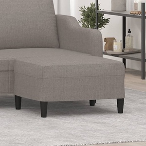 vidaXL, vidaXL Fußhocker Taupe 70x55x41 cm Stoff