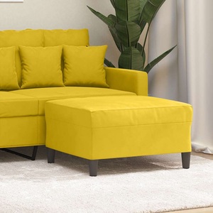 vidaXL, vidaXL Fußhocker Gelb 70x55x41 cm Samt
