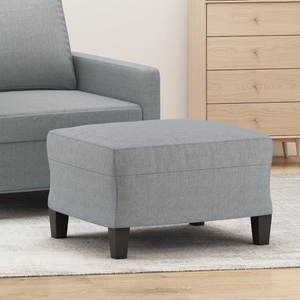 vidaXL, vidaXL Fußhocker Hellgrau 60x50x41 cm Stoff