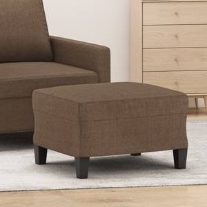 vidaXL, vidaXL Fußhocker Braun 60x50x41 cm Stoff
