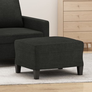 vidaXL, vidaXL Fußhocker Schwarz 60x50x41 cm Stoff