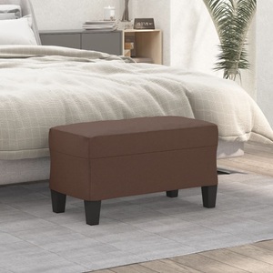 vidaXL, vidaXL Sitzbank Braun 70x35x41 cm Kunstleder, vidaXL Sitzbank Braun 70x35x41 cm Kunstleder