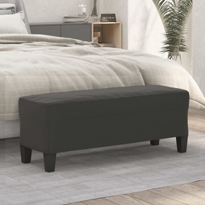 vidaXL, vidaXL Sitzbank Dunkelgrau 100x35x41 cm Mikrofasergewebe, 