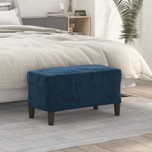 vidaXL, vidaXL Sitzbank Blau 70x35x41 cm Samt, vidaXL Sitzbank Blau 70x35x41 cm Samt