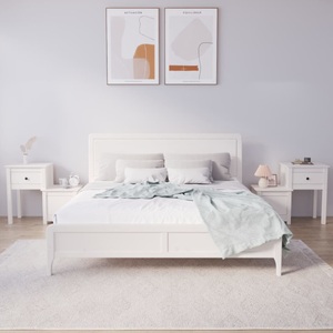 vidaXL, vidaXL Nachttische 2 Stk. Weiß 79,5x38x65,5 cm Massivholz Kiefer, vidaXL Nachttische 2 Stk. Weiß 79,5x38x65,5 cm Massivholz Kiefer