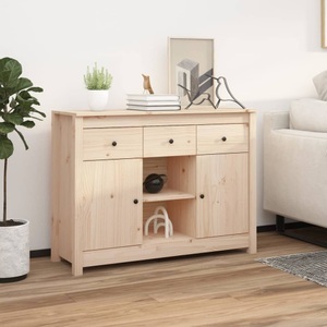 vidaXL, vidaXL Sideboard 100x35x74,5 cm Massivholz Kiefer, vidaXL Sideboard 100x35x74,5 cm Massivholz Kiefer