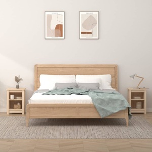 vidaXL, vidaXL Nachttische 2 Stk. 40x35x55 cm Massivholz Kiefer, 
