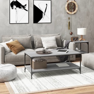 vidaXL, vidaXL Couchtisch Grau Sonoma 100x50x40 cm Holzwerkstoff