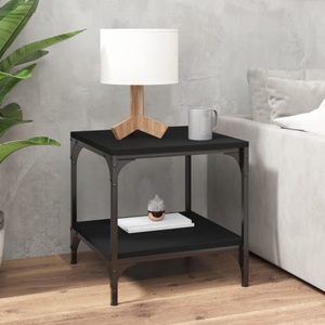 vidaXL, vidaXL Couchtisch Schwarz 50x50x40 cm Holzwerkstoff