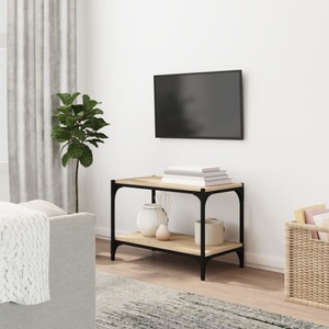 vidaXL, vidaXL TV-Schrank Sonoma-Eiche 60x33x41 cm Holzwerkstoff und Stahl, 