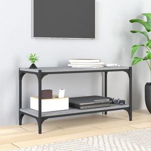 vidaXL, vidaXL TV-Schrank Grau Sonoma 80x33x41 cm Holzwerkstoff und Stahl, vidaXL TV-Schrank Grau Sonoma 80x33x41 cm Holzwerkstoff und Stahl
