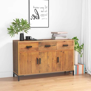 vidaXL, vidaXL Sideboard Braun 110x35x70 cm Massivholz Kiefer Recycelt
