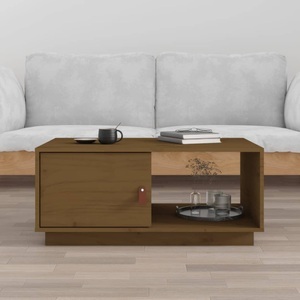 vidaXL, vidaXL Couchtisch Honigbraun 80x50x35,5 cm Massivholz Kiefer