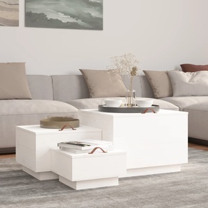 vidaXL, vidaXL Aufbewahrungsboxen mit Deckeln 3 Stk. Weiß Massivholz Kiefer, vidaXL Aufbewahrungsboxen mit Deckeln 3 Stk. Weiß Massivholz Kiefer
