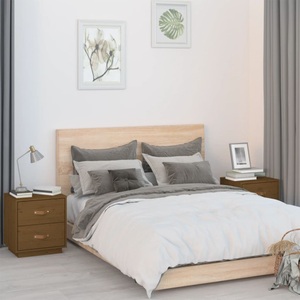 vidaXL, vidaXL Nachttische 2 Stk. Honigbraun 40x34x45 cm Massivholz Kiefer, vidaXL Nachttische 2 Stk. Honigbraun 40x34x45 cm Massivholz Kiefer