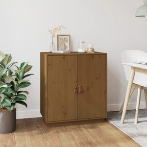 vidaXL, vidaXL Sideboard Honigbraun 65,5x40x75 cm Massivholz Kiefer