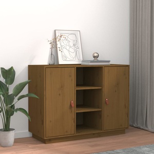 vidaXL, vidaXL Sideboard Honigbraun 100x40x75 cm Massivholz Kiefer