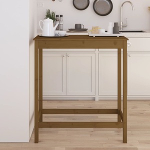 vidaXL, vidaXL Bartisch Honigbraun 100x50x110 cm Massivholz Kiefer, vidaXL Bartisch Honigbraun 100x50x110 cm Massivholz Kiefer