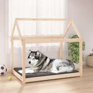 vidaXL, vidaXL Hundebett 111x80x100 cm Massivholz Kiefer, vidaXL Hundebett 111x80x100 cm Massivholz Kiefer