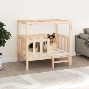 vidaXL, vidaXL Hundebett 105,5x83,5x100 cm Massivholz Kiefer, vidaXL Hundebett 105,5x83,5x100 cm Massivholz Kiefer