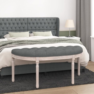vidaXL, vidaXL Sitzbank Dunkelgrau 110,5x45x49 cm Stoff, vidaXL Sitzbank Dunkelgrau 110,5x45x49 cm Stoff