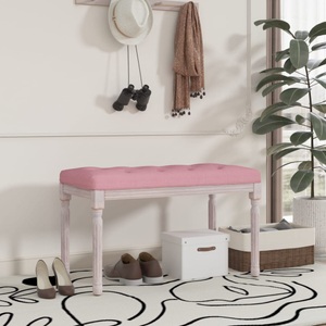 vidaXL, vidaXL Sitzbank Rosa 80x40x49 cm Samt, 