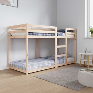 vidaXL, vidaXL Etagenbett 75x190 cm Massivholz Kiefer
