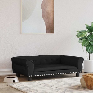 vidaXL, vidaXL Hundebett Schwarz 95x55x30 cm Samt