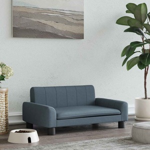 vidaXL, vidaXL Hundebett Dunkelgrau 70x45x30 cm Stoff