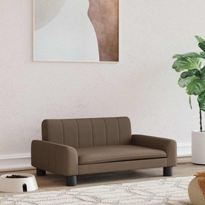 vidaXL, vidaXL Hundebett Braun 70x45x30 cm Stoff
