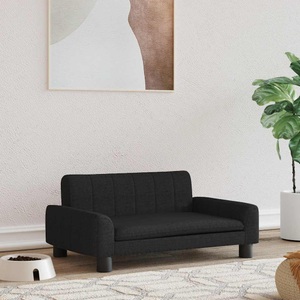 vidaXL, vidaXL Hundebett Schwarz 70x45x30 cm Stoff