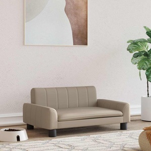 vidaXL, vidaXL Hundebett Cappuccino-Braun 70x45x30 cm Kunstleder