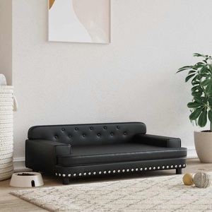 vidaXL, vidaXL Hundebett Schwarz 90x53x30 cm Kunstleder