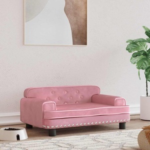 vidaXL, vidaXL Hundebett Rosa 70x45x30 cm Samt, vidaXL Hundebett Rosa 70x45x30 cm Samt