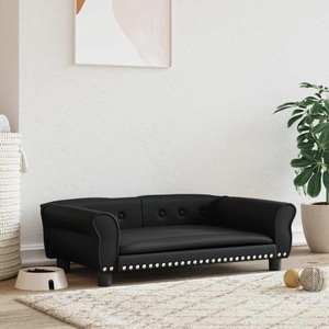 vidaXL, vidaXL Hundebett Schwarz 95x55x30 cm Kunstleder