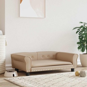 vidaXL, vidaXL Hundebett Cappuccino-Braun 95x55x30 cm Kunstleder