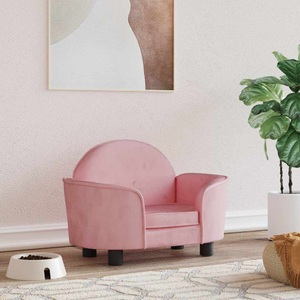 vidaXL, vidaXL Hundebett Rosa 66x40x45 cm Samt