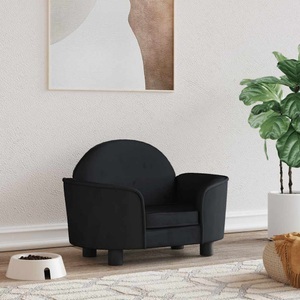 vidaXL, vidaXL Hundebett Schwarz 66x40x45 cm Samt