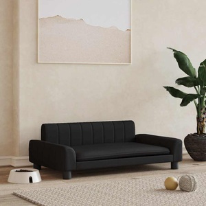 vidaXL, vidaXL Hundebett Schwarz 90x53x30 cm Kunstleder