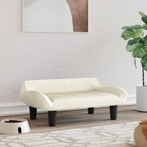 vidaXL, vidaXL Hundebett Creme 70x40x24 cm Samt