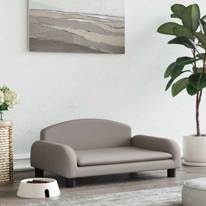 vidaXL, vidaXL Hundebett Taupe 70x45x30 cm Stoff