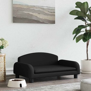 vidaXL, vidaXL Hundebett Schwarz 70x45x30 cm Stoff
