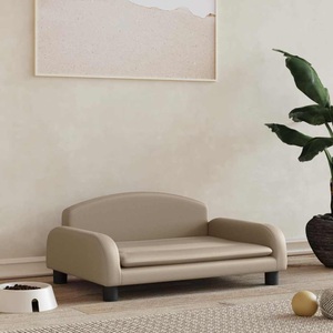 vidaXL, vidaXL Hundebett Cappuccino-Braun 70x45x30 cm Kunstleder