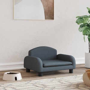 vidaXL, vidaXL Hundebett Dunkelgrau 50x40x30 cm Stoff