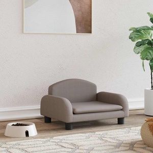 vidaXL, vidaXL Hundebett Taupe 50x40x30 cm Stoff