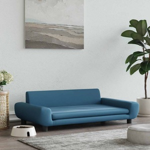 vidaXL, vidaXL Hundebett Blau 100x54x33 cm Samt
