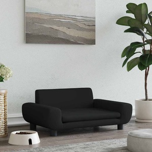 vidaXL, vidaXL Hundebett Schwarz 70x45x33 cm Samt