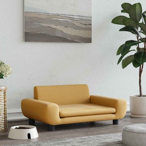 vidaXL, vidaXL Hundebett Braun 70x45x33 cm Samt