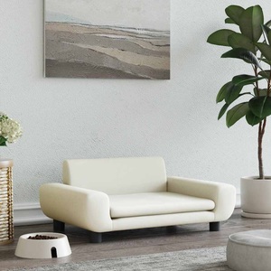 vidaXL, vidaXL Hundebett Creme 70x45x33 cm Samt