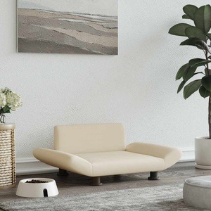 vidaXL, vidaXL Hundebett Creme 70x45x28 cm Stoff
